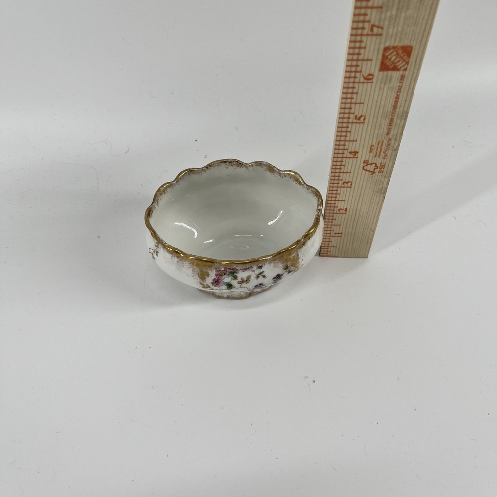 Vintage/Antique Limoges France White Bowl Pink Flowers Made in France - Picture 5 of 6